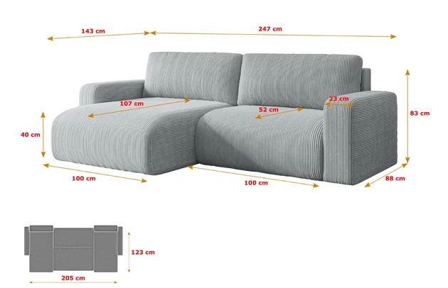 Ecksofa KLEEA-L - 7