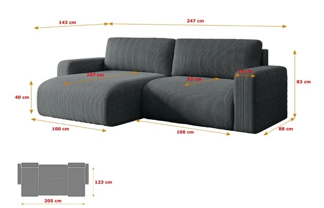 Ecksofa KLEEA-L - 7
