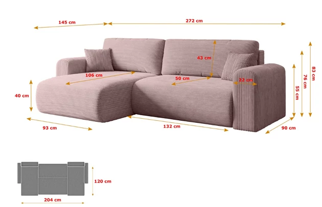 Ecksofa ORRO-L - 7
