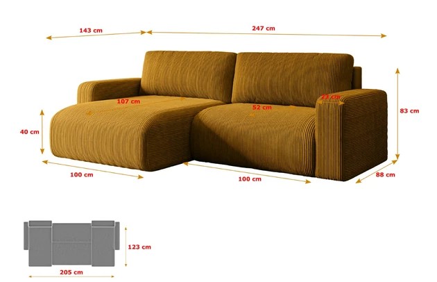 Ecksofa KLEEA-L - 7