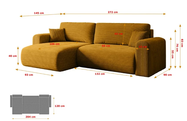 Ecksofa ORRO-L - 7