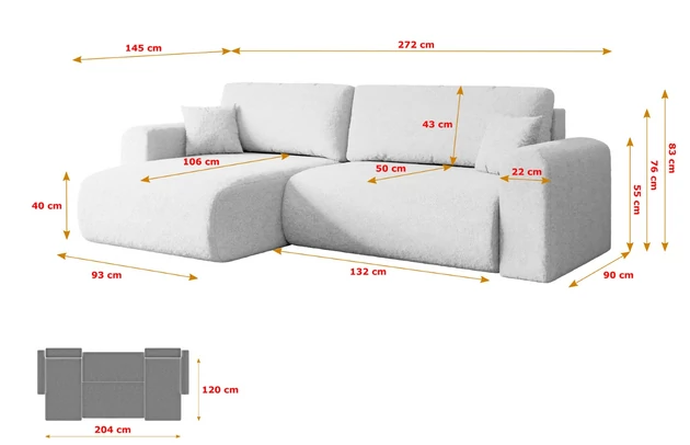 Ecksofa ORRO-L - 7