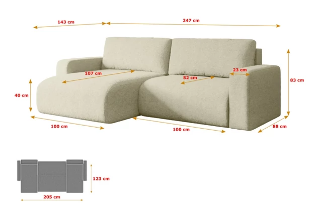 Ecksofa KLEEA-L - 7