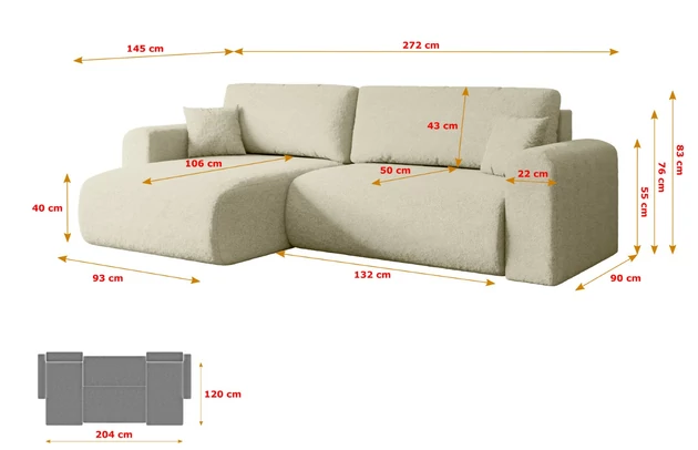 Ecksofa ORRO-L - 7