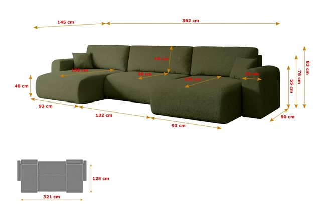 Wohnlandschaft ORRO-U - 7