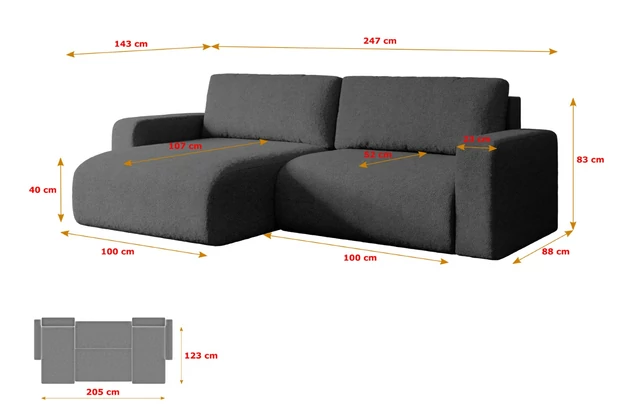 Ecksofa KLEEA-L - 7