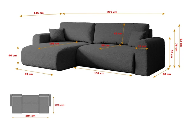 Ecksofa ORRO-L - 7