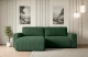 Bezug: Cord, Farbe: Grün - Poso 14, Stellvariante: Universall - Links/Rechts angeordnet, Stoffbeschreibung: POSO ist ein angenehm anzufühlender Velours mit Kordstruktur (35000 MartindaleZyklen) und leicht zu reinigender Möbellstoff, lichtecht (5) und pillingarm (5), Gewicht 380 g/m2 ±5%, Materialzusammensetzung: 90% Polyseter, 10% Nylon, Pilling Resistenz: 5, Abriebfestigkeit: 5, Scheuerbeständigkeit: 30000 Martindale-Zyklen, Zimmer: Wohnzimmer, Tiefe: 143 cm, Breite: 247 cm, Höhe: 83 cm, Schlaffunktion: Mit Schlaffunktion, Länge der Schlaffläche: 205 cm, Breite der Schlaffläche: 123-cm, Liegehöhe: 40 cm, Anzahl der Sitzflächen: 3, Sitzfüllung: Wellenfeder + T30-Schaumstoff, Anzahl der Rückenkissen: 2, Art der Rückenkissen: Abnehmabr, Annzahl der Sitzkissen: 2, Material der Füße: Kunststoff, Höhe der Füße: 3,5 cm, Farbe der Füße: Schwarz, Tiefe der Armlehnen: 88 cm, Breite der Armlehnen: 23 cm, Breite der Ottomane: 100 cm, Tiefe der Ottomane: 107 cm, Tiefe der Sitzfläche: 52 cm, Sitzhöhe: 40 cm, Art des Stauraumes: Innenfach geschlossen - 1