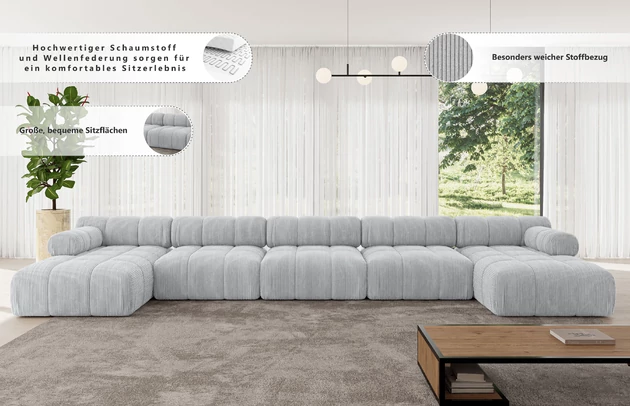 Wohnlandschaft Tesso-U3 - 6