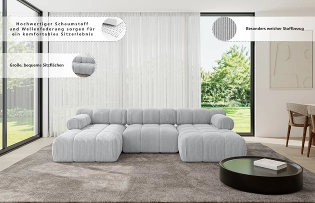 Wohnlandschaft Tesso-U1 - 6