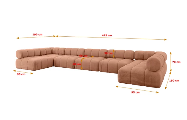 Wohnlandschaft Garvo-U3 - 5