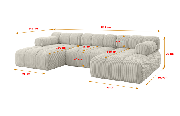 Wohnlandschaft Tesso-U1 - 5