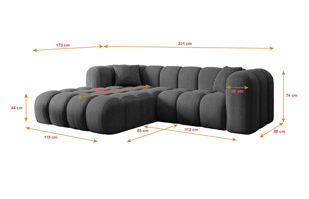 Ecksofa OLEA-L1 - 4