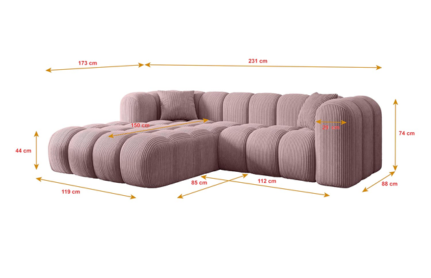 Ecksofa OLEA-L1 - 4