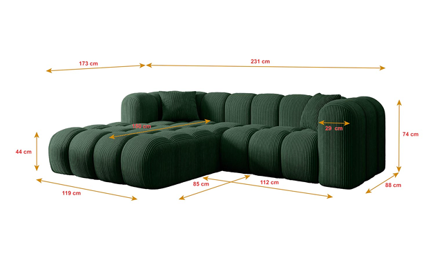Ecksofa OLEA-L1 - 4