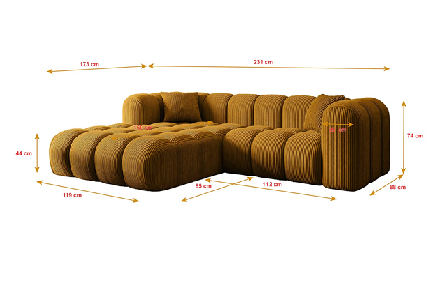 Ecksofa OLEA-L1 - 4