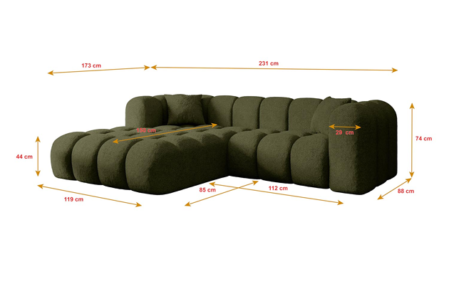 Ecksofa OLEA-L1 - 4