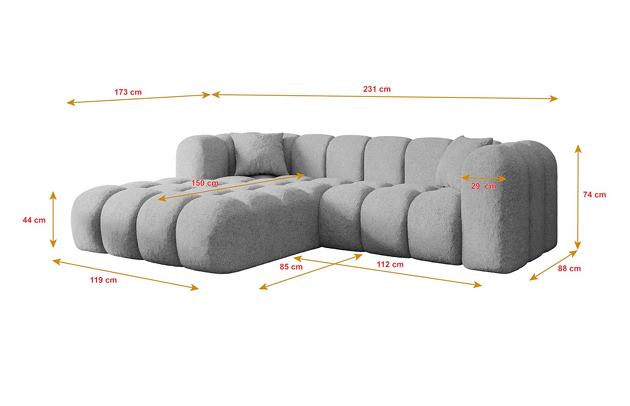 Ecksofa OLEA-L1 - 4