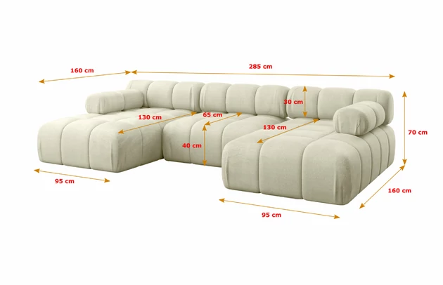 Wohnlandschaft Tesso-U1 - 5