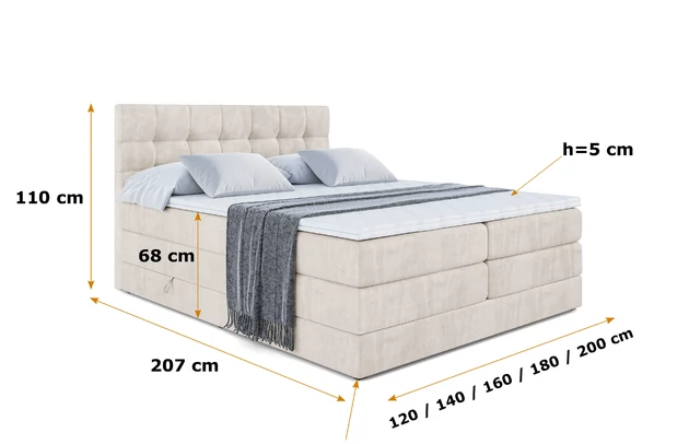 Boxspringbett BERO KING - 5