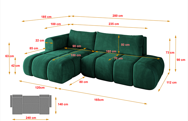 Ecksofa CLOUD-L - 4