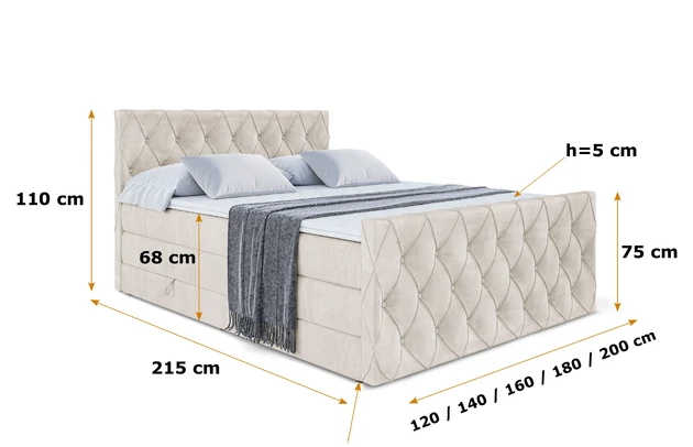 Boxspringbett AMAY KING - 6
