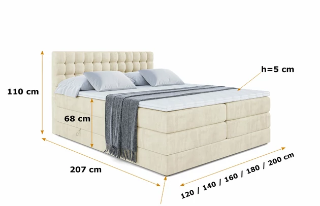 Boxspringbett VIONE KING - 5