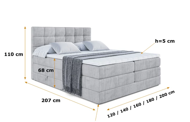 Boxspringbett BRUGO KING - 4