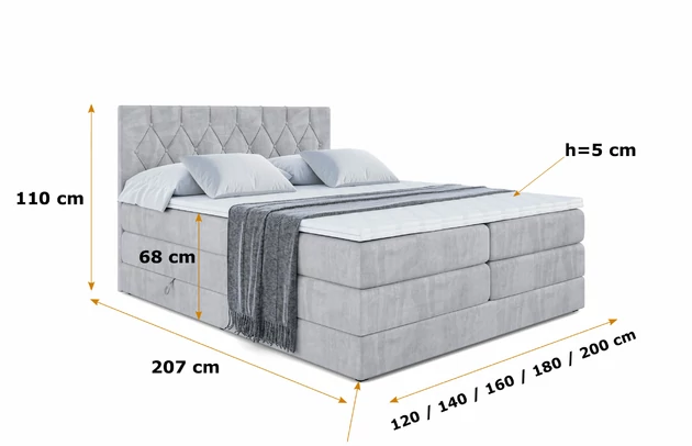 Boxspringbett VELANTO-BZ KING - 5