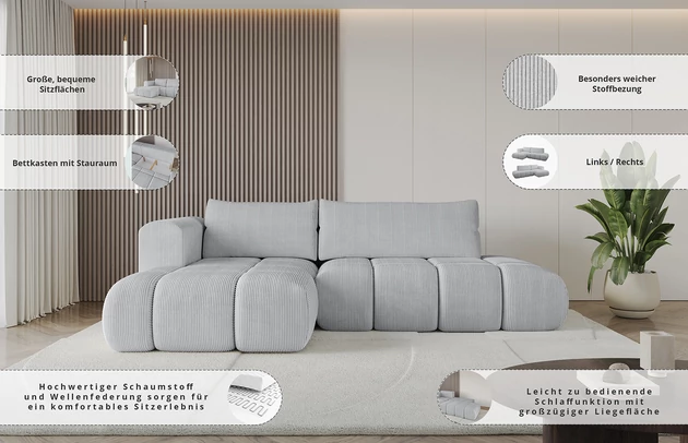 Ecksofa CLOUD-L - 7