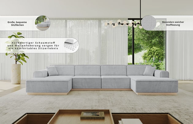 Wohnlandschaft IREA-U2 - 6