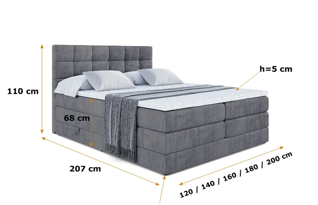 Boxspringbett BRUGO KING - 4
