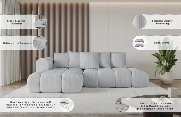 Ecksofa CLOUD-L-v1 - 7
