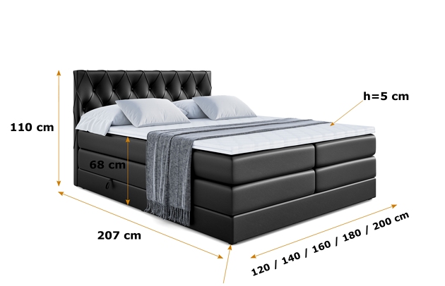 Boxspringbett AMAY-BZ KING - 5