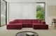 Bezug: Samt, Farbe: Bordeauxrot - Dream Velvet 202.11, Stellvariante: U-Form, Stoffbeschreibung: Polsterstoff Dream Velvet: Wasserabweisender und leicht zu reinigender Möbelstoff, scheuerfest (30.000 Martindale-Zyklen) lichtecht (6) und pillingarm (4-5), aus 100 % PES, Gewicht 360 g/m2 ±5 %, Materialzusammensetzung: 100% Polyseter, Pilling Resistenz: 4.maj, Abriebfestigkeit: 5, Scheuerbeständigkeit: 30000 Martindale-Zyklen, Ausstattung: Kissen, Zimmer: Wohnzimmer, Tiefe: 165 cm, Breite: 301 cm, Höhe: 80 cm, Anzahl der Sitzflächen: 4, Art der Rückenkissen: Rückenlehne - feste, Annzahl der Sitzkissen: 3, Anzahl der Zierkissen: 2, Breite der Armlehnen: 25 cm, Höhe der Armlehnen: 58 cm, Breite der Ottomane: 108 cm, Tiefe der Ottomane: 143 cm, Tiefe der Sitzfläche: 62 cm, Sitzhöhe: 44 cm, Schlaffunktion: Ohne Schlaffunktion - 1