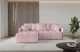 Bezug: Cord, Farbe: Rosa - Poso 145, Stellvariante: Ottomane Links, Stoffbeschreibung: POSO ist ein angenehm anzufühlender Velours mit Kordstruktur (35000 MartindaleZyklen) und leicht zu reinigender Möbellstoff, lichtecht (5) und pillingarm (5), Gewicht 380 g/m2 ±5%, Materialzusammensetzung: 90% Polyseter, 10% Nylon, Pilling Resistenz: 5, Abriebfestigkeit: 5, Scheuerbeständigkeit: 30000 Martindale-Zyklen, Ausstattung: Kissen, Zimmer: Wohnzimmer, Tiefe: 189 cm, Breite: 251 cm, Höhe: 68 cm, Länge der Schlaffläche: 237 cm, Breite der Schlaffläche: 159 cm, Liegehöhe: 45 cm, Anzahl der Sitzflächen: 4, Sitzfüllung: Wellenfeder + HR35 und T30-Schaum, Anzahl der Rückenkissen: 5, Art der Rückenkissen: Rückenkissen, Annzahl der Sitzkissen: 2, Anzahl der Zierkissen: 2, Tiefe der Armlehnen: 104 cm, Breite der Armlehnen: 7 cm, Höhe der Armlehnen: 63 cm, Breite der Ottomane: 104 cm, Tiefe der Ottomane: 173 cm, Tiefe der Sitzfläche: 88 cm, Sitzhöhe: 45 cm, Art des Stauraumes: Innenfach geschlossen, Schlaffunktion: Mit Schlaffunktion - 1