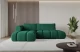 Bezug: Samt, Farbe: Grün - Dream Velvet 202.31, Stellvariante: Ottomane Links, Stoffbeschreibung: Polsterstoff Dream Velvet: Wasserabweisender und leicht zu reinigender Möbelstoff, scheuerfest (30.000 Martindale-Zyklen) lichtecht (6) und pillingarm (4-5), aus 100 % PES, Gewicht 360 g/m2 ±5 %, Materialzusammensetzung: 100% Polyseter, Pilling Resistenz: 4, Abriebfestigkeit: 5, Scheuerbeständigkeit: 100000 Martindale-Zyklen, Zimmer: Wohnzimmer, Tiefe: 185 cm, Breite: 185 cm, Höhe: 90 cm, Länge der Schlaffläche: 240 cm, Breite der Schlaffläche: 140 cm, Liegehöhe: 42 cm, Anzahl der Sitzflächen: 4, Sitzfüllung: Wellenfeder + HR35 und T30-Schaum, Anzahl der Rückenkissen: 2, Art der Rückenkissen: Rückenkissen, Annzahl der Sitzkissen: 2, Material der Füße: Kunststoff, Höhe der Füße: 1,5 cm, Tiefe der Armlehnen: 100 cm, Breite der Armlehnen: 22 cm, Höhe der Armlehnen: 63 cm, Breite der Ottomane: 120 cm, Tiefe der Ottomane: 150 cm, Tiefe der Sitzfläche: 70 cm, Sitzhöhe: 42 cm, Art des Stauraumes: Innenfach geschlossen, Ausstattung: Nicht zutreffend, Anzahl der Zierkissen: Nicht zutreffend, Schlaffunktion: Mit Schlaffunktion - 1