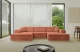 Bezug: Samt, Farbe: Apricot - Dream Velvet 202.07, Stellvariante: U-Form, Stoffbeschreibung: Polsterstoff Dream Velvet: Wasserabweisender und leicht zu reinigender Möbelstoff, scheuerfest (30.000 Martindale-Zyklen) lichtecht (6) und pillingarm (4-5), aus 100 % PES, Gewicht 360 g/m2 ±5 %, Materialzusammensetzung: 100% Polyseter, Pilling Resistenz: 4.maj, Abriebfestigkeit: 5, Scheuerbeständigkeit: 30000 Martindale-Zyklen, Ausstattung: Kissen, Zimmer: Wohnzimmer, Tiefe: 165 cm, Breite: 301 cm, Höhe: 80 cm, Anzahl der Sitzflächen: 4, Sitzfüllung: Wellenfeder + HR35 und T30-Schaum, Art der Rückenkissen: Rückenlehne - feste, Annzahl der Sitzkissen: 3, Anzahl der Zierkissen: 2, Breite der Armlehnen: 25 cm, Höhe der Armlehnen: 58 cm, Breite der Ottomane: 108 cm, Tiefe der Ottomane: 143 cm, Tiefe der Sitzfläche: 62 cm, Sitzhöhe: 44 cm, Schlaffunktion: Ohne Schlaffunktion - 1