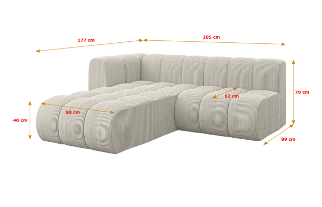 Ecksofa Darnel-L1 - 4