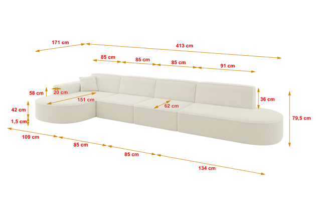 Ecksofa MARI-L3 - 4