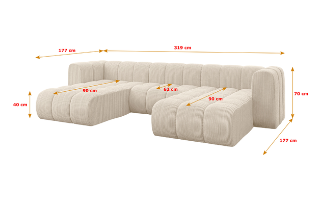 Wohnlandschaft Joren-U1 - 5