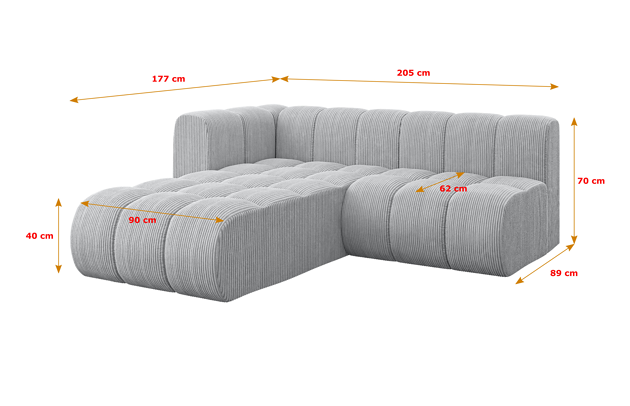Ecksofa Darnel-L1 - 4