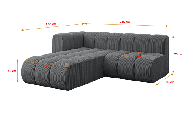 Ecksofa Darnel-L1 - 4