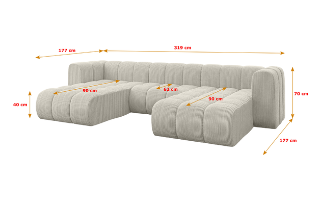 Wohnlandschaft Joren-U1 - 5