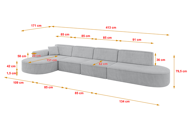 Ecksofa MARI-L3 - 4