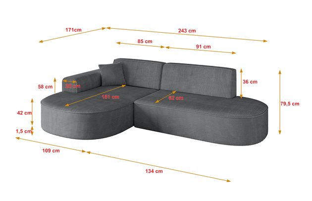 Ecksofa MARI-L1 - 4