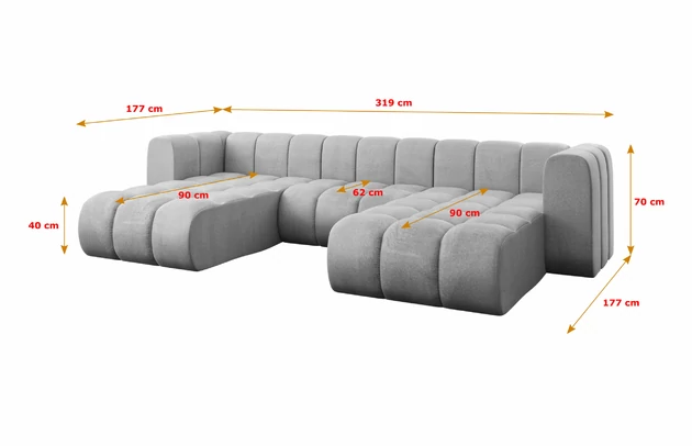 Wohnlandschaft Joren-U1 - 5