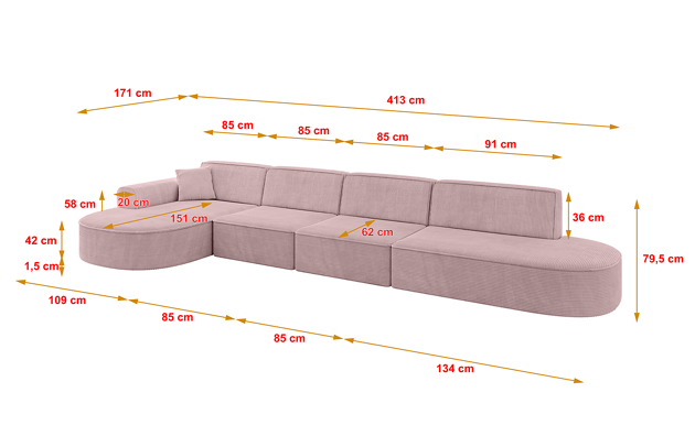 Ecksofa MARI-L3 - 4