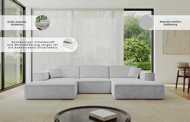 Wohnlandschaft IREA-U1-v4 - 6