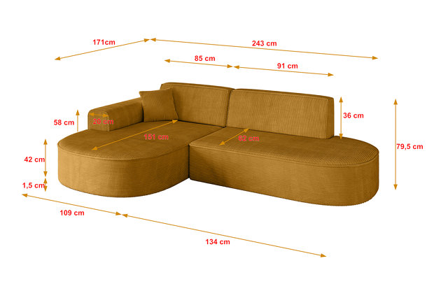 Ecksofa MARI-L1 - 4